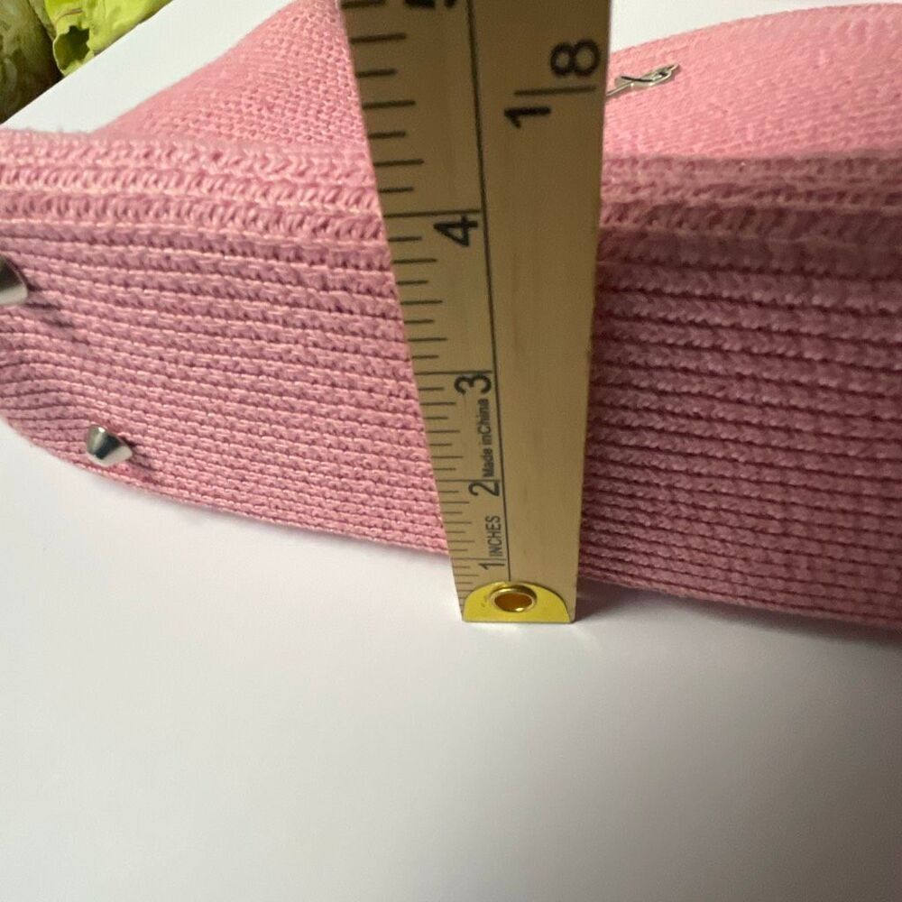Betmar pink woven satchel or top handle bag. - Picture 8 of 9